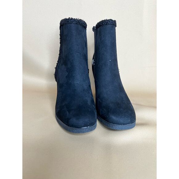 Sun + Stone Navy Ankle Boots - Picture 3 of 5